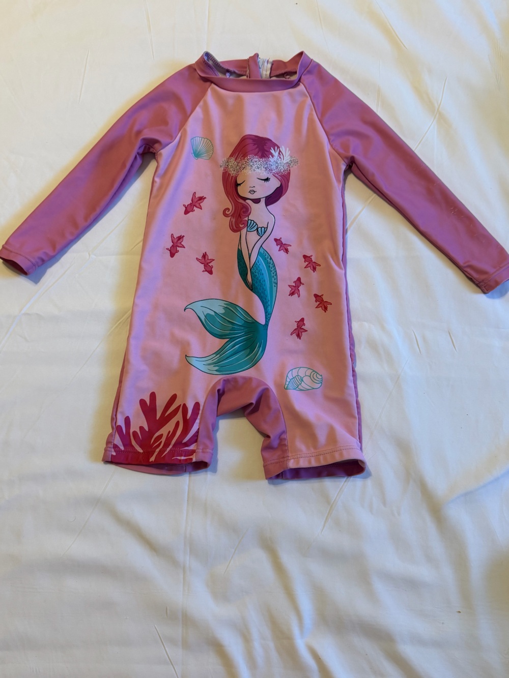 Ina Pink and Purple Girls' Swimsuit Top